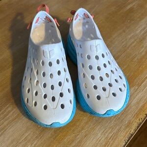 Kids Aqua and White Water Shoes